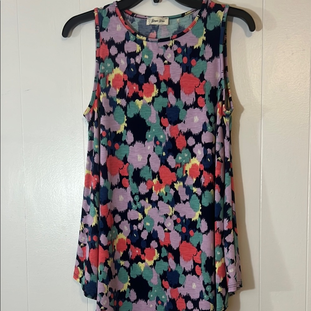 Preloved Colorful Sleeveless Women's Top